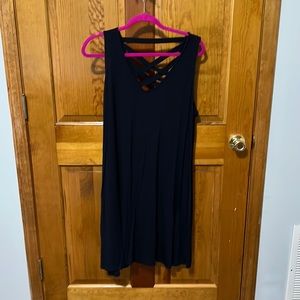 MAURICES 24/7 Navy Blue sleeveless Tunic